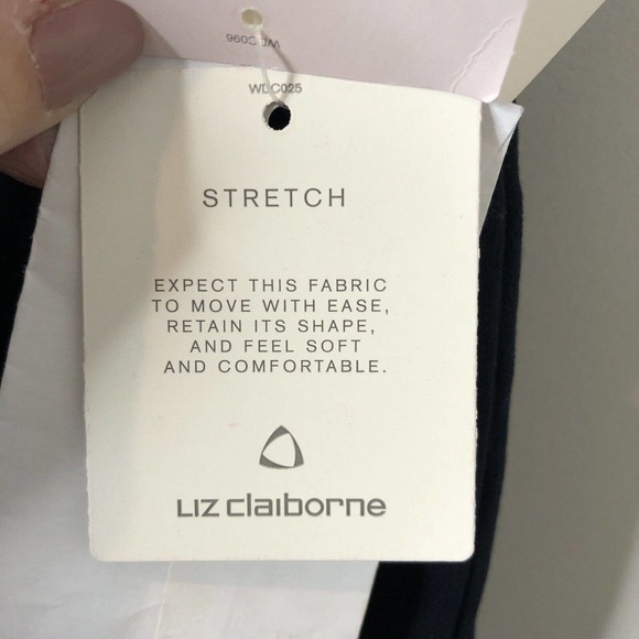 Liz Claiborne NWT Women's Navy Blue Tabitha Dress Pants w/Stretch Size 16 - Picture 6 of 9